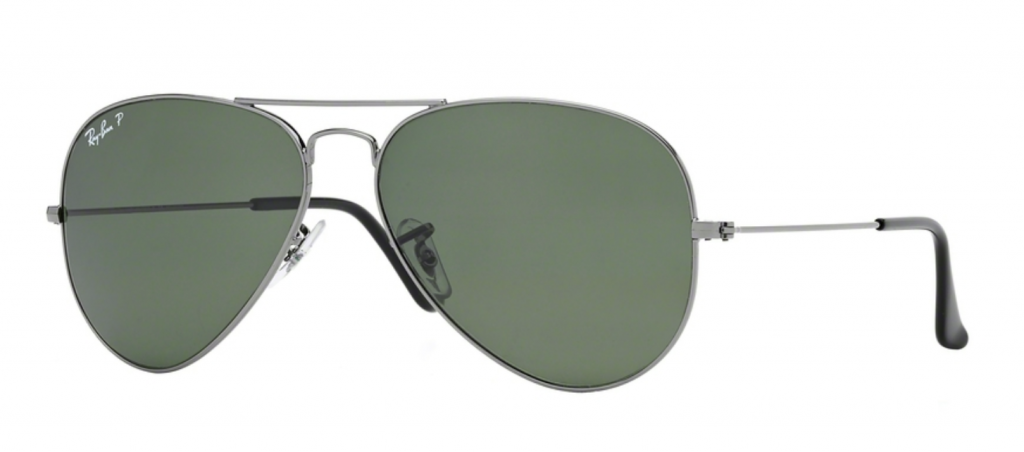 Ray-Ban aviator in gunmetal