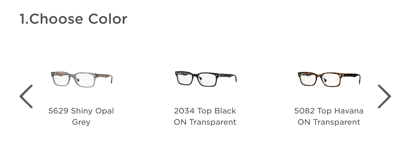 color options for eyeglasses frames