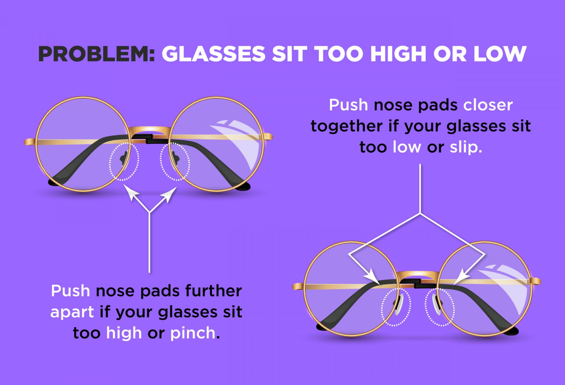 Slipping And Sliding How To Adjust Your Glasses At Home EZOnTheEyes