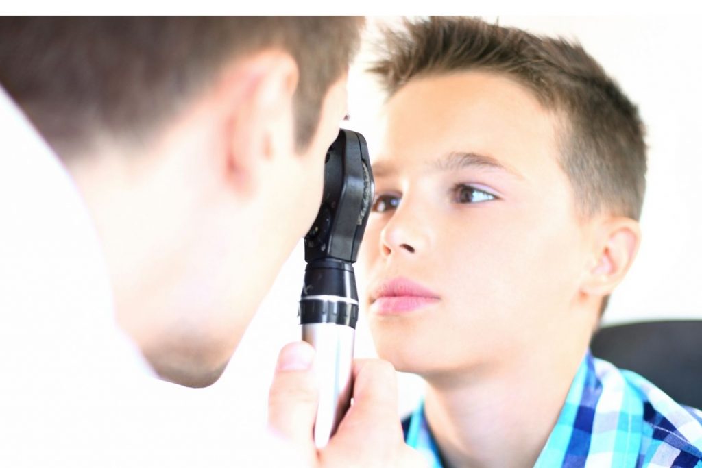 routine eye exam