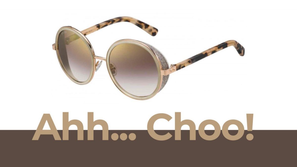 Jimmy Choo Round Sunglasses Andie/S J7ANH Copper Gold/Nude Havana 54mm