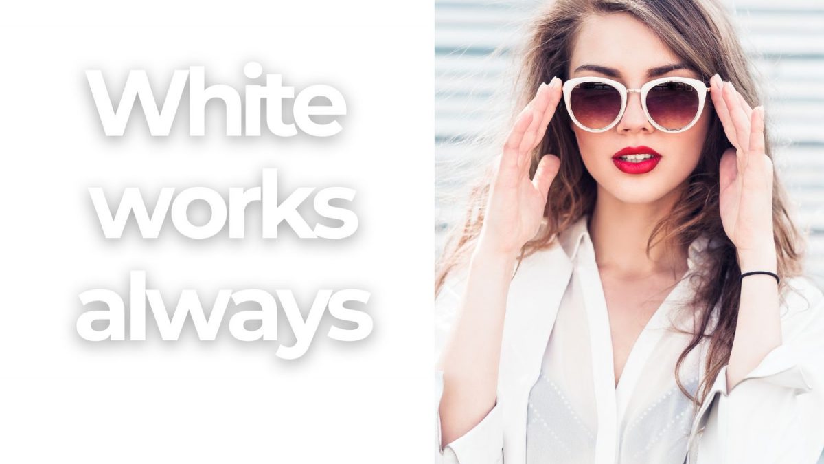 White sunglasses outlet trend