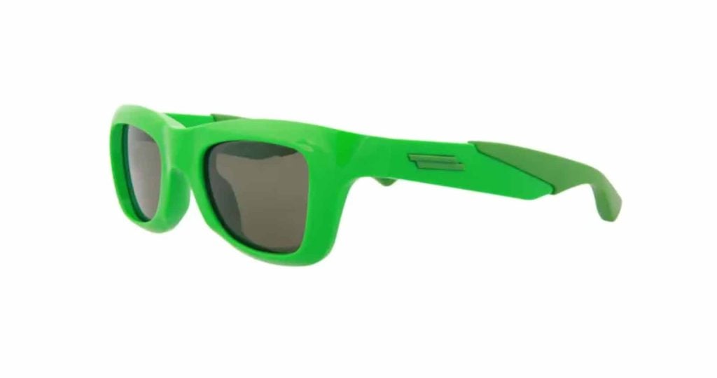 Square-shaped Bottega Veneta BV1183S sunglasses in green